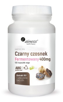 Czarny czosnek fermentowany ABG10+® 100kaps. VEGE Aliness