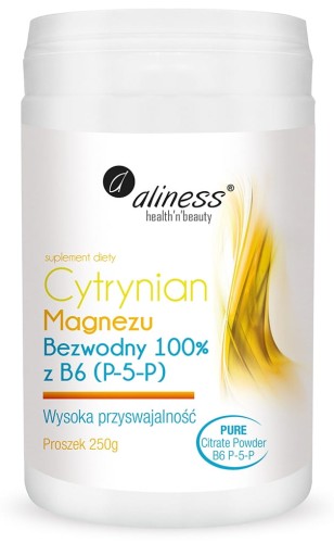 Cytrynian Magnezu Bezwonny B6 Aliness