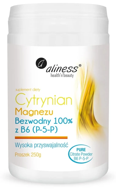 Cytrynian Magnezu Bezwonny B6 Aliness