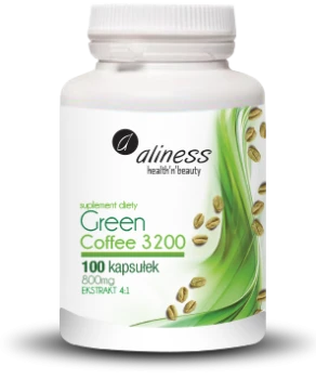 Zielona kawa Green Cofee 3200 100kaps. Aliness