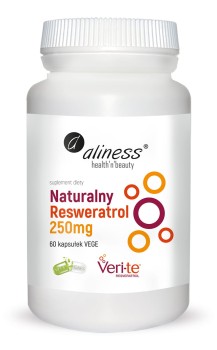 Naturalny Resweratrol Veri-Te 250mg 60kaps. Aliness