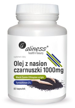 Olej z nasion czarnuszki 2% 1000 mg 60kaps. Aliness