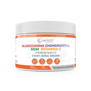 GLUKOZAMINA CHONDROITYNA MSM WIT. C  250g Wish