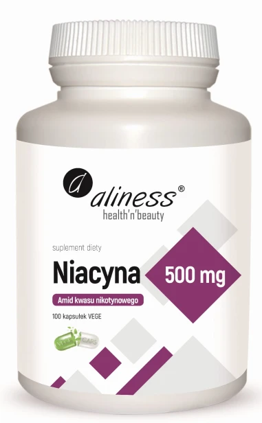 Niacyna Amid kwasu nikotynowego 500 Aliness