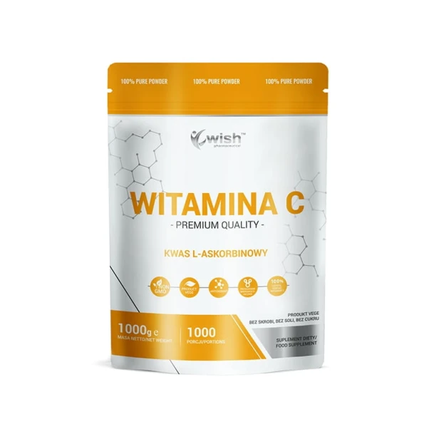 Witamina C Kwas L-Askorbinowy 100% 1000g Wish