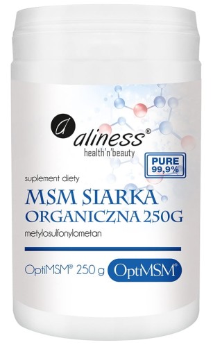 OptiMSM® siarka Organiczna PLUS 250g Aliness