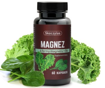 Magnez 4 formy-szpinak jarmuż 60kaps. Skoczylas