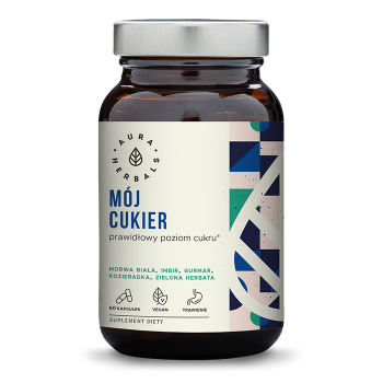 Mój Cukier - Prawidłowy Poziom Cukru  60kaps. AuraHerbals