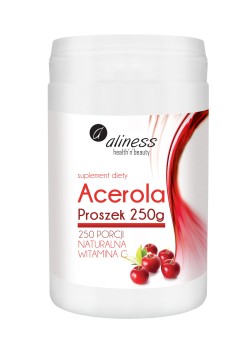 Acerola Proszek 250g naturalna witamina  C Aliness