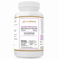 Aktywny kwas foliowy - Methylo Folian  400mcg Witamina B9 120kaps Altopharma