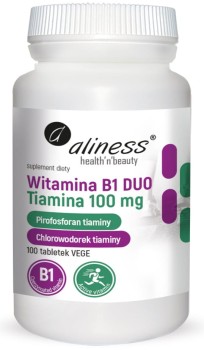 Witamina B1 DDUO -Tiamina 100mg 100tabl.  Aliness
