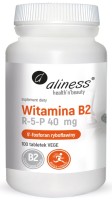 Witamina B2 P-5-P ryboflawina 40mg 100tabl. Aliness
