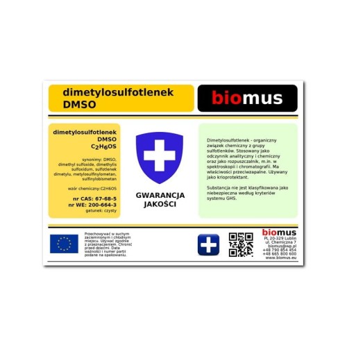 DMSO dimetylosulfotlenek 1kg Biomus ciemna szklana butelka.jpg