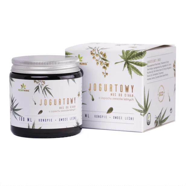 Jogurtowy mus do ciała OWOCE LEŚNE 100ml KingHemp.webp