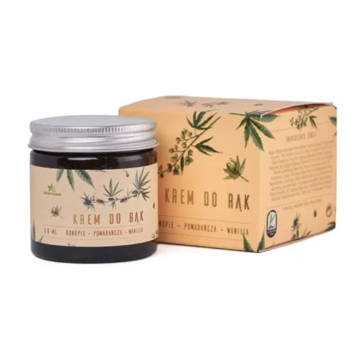 Konopny krem do rąk z CBD o zapachu wanilii i pomarańczy 50ml HempKing.webp