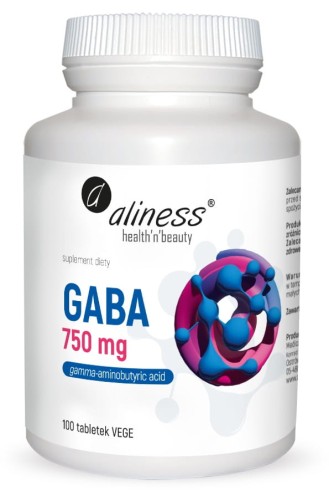 GABA Gamma amino butyric acid 750mg 100tabl. Vege Aliness.jpg