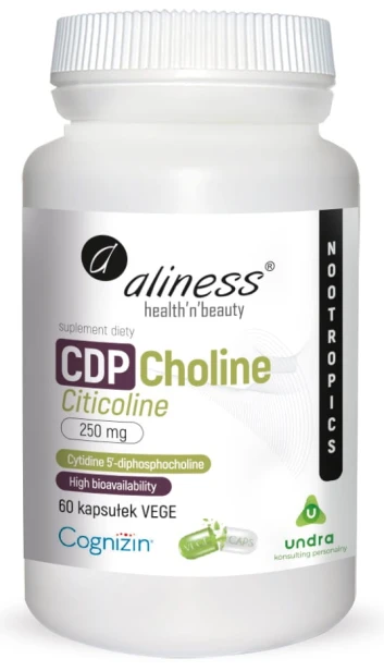 CDP Choline Citicoline 250mg 60kaps. Vege Aliness.jpg
