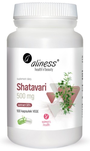 Shatavari ekstrakt 30% 500mg 100kaps. Vege Aliness.jpg