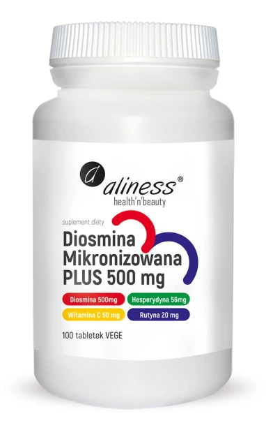 Diosmina mikronizowana PLUS 500mg 100tabl. Aliness.jpg