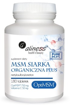 OptiMSM® siarka Organiczna PLUS 180tabl. Aliness