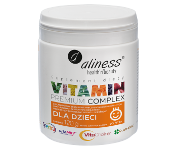 Premium Vitamin Complex dla dzieci proszek 120g Aliness