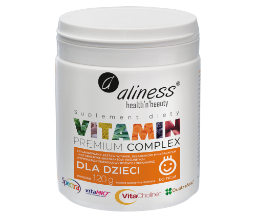 Premium Vitamin Complex dla dzieci proszek 120g Aliness.png