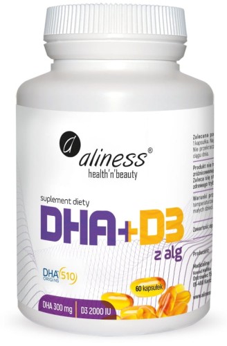 Omega DHA 300 mg z alg D3 2000IU 60kaps. Aliness.jpg