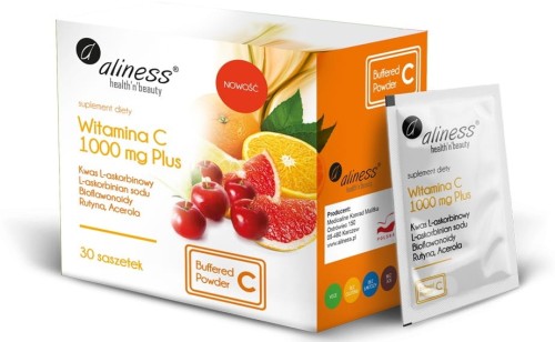 Witamina C 1000mg PLUS Bioflaw Rutyna Acerola 30saszetek Aliness.jpg