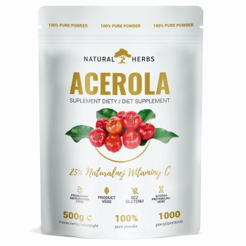 Acerola Naturalna Witamina C w proszku 500g Altopharma-