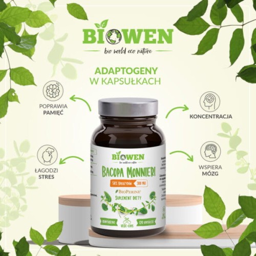 Bacopa Monnieri 120 kapsułek BioWen-.jpg