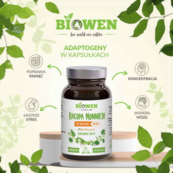 Bacopa Monnieri 120 kapsułek BioWen-.jpg