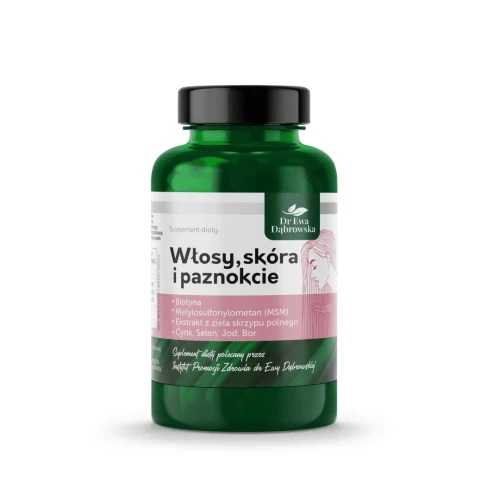 Włosy, skóra i paznokcie 60kaps. dr Ewa Dąbrowska.webp