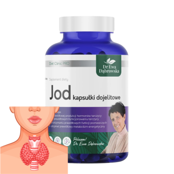 Jod kapsułki dojelitowe 180kaps.  dr Dąbrowska