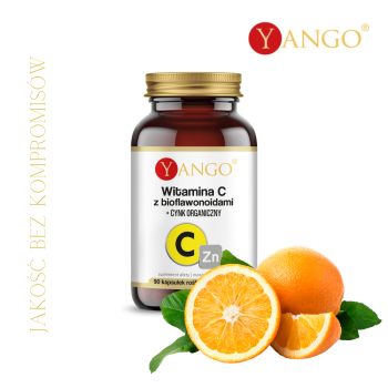 Witamina C z bioflawonoidami + CYNK ORGANICZNY - 90kaps. Yango