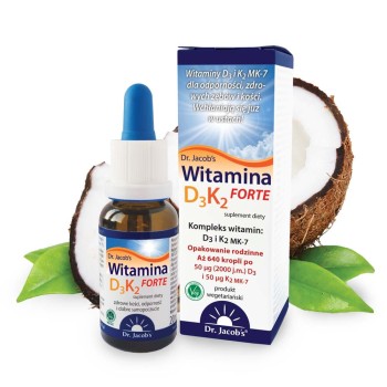 Witamina D3K2 FORTE 20ml dr Jacob`s