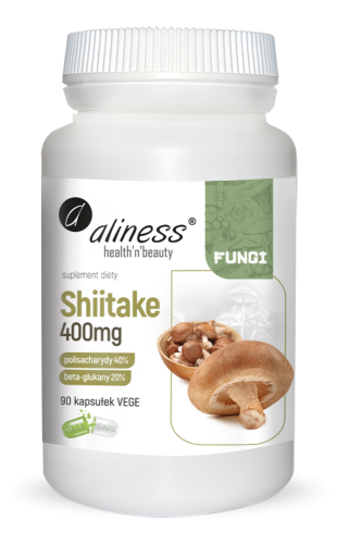 Shiitake ekstr 40-20 400mg 90kaps. Aliness.png