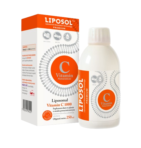 Liposol Liposomalna Witamina C 250ml pomarańczowy smak Aliness.png