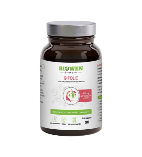 Q-folic - metylowany kwas foliowy 90kaps. Biowen.jpg