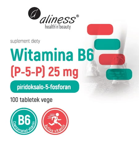 Witamina B6 25mg 100 tabl. VEGE Aliness-2.jpg