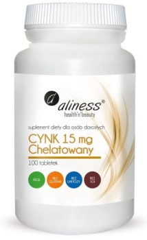 Cynk Chelatowany 15 mg 100tab. Aliness