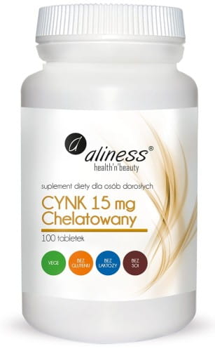 Cynk Chelatowany 15 mg 100tab. Aliness.jpg