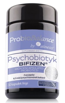 ProbioBALANCE Psychobiotyk BIFIZEN 6,5 mld 30kaps. VEGE Aliness