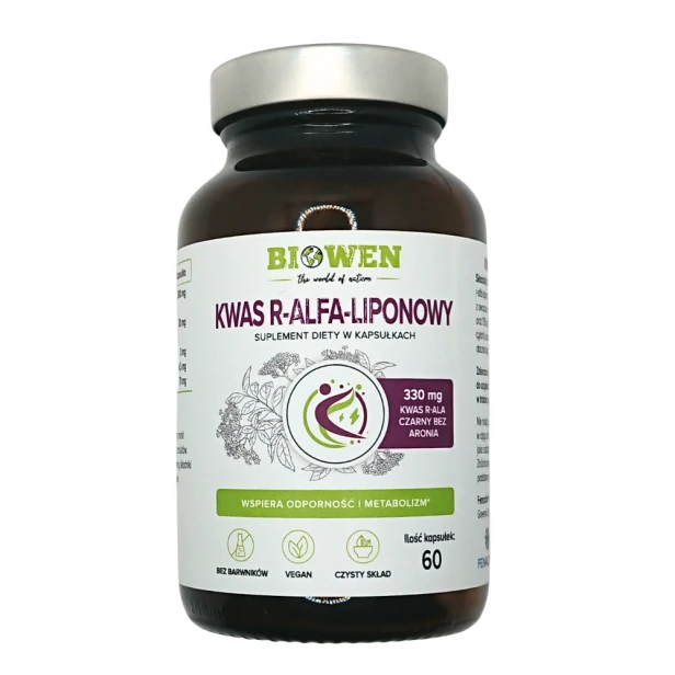 Kwas R-Alfa-Liponowy 60kaps. Biowen.png