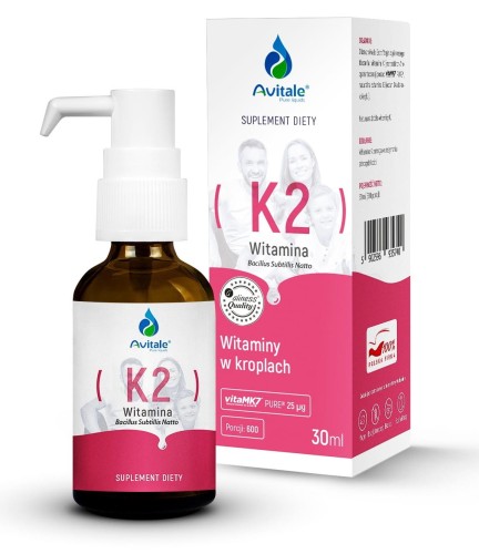 Krople Witamina K2 (Vita MK7) 25uq Olive 30ml Avitale.jpg