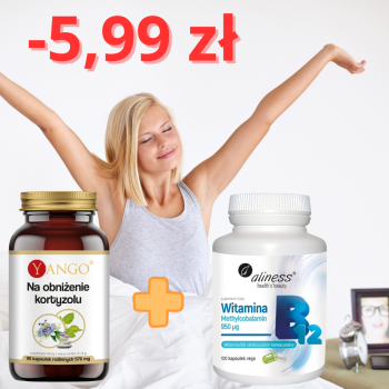 Zestaw: Na obniżenie Kortyzolu + B12