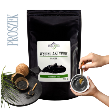 Węgiel aktywny pylisty 100g Soulfarm