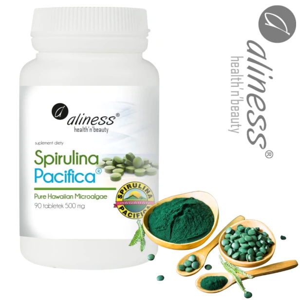 Spirulina pacyfica 90tabletek aliness.png