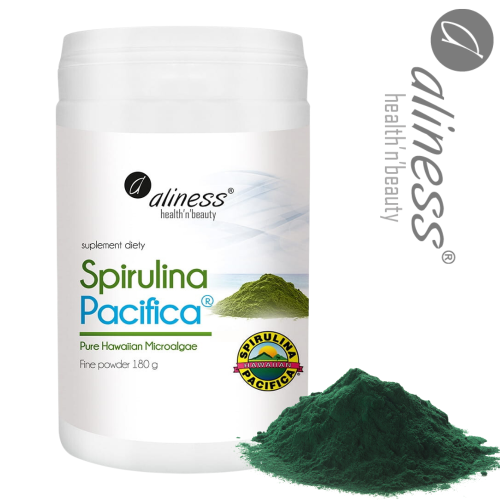 Spirulina pacyfica Aliness 180g.png