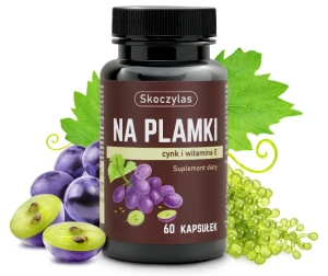 Na plamki - cynk, beta karoten, wit. E 60kaps. Skoczylas