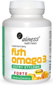 Fish Omega 3 FORTE Estry 500/250mg 60kaps. Aliness